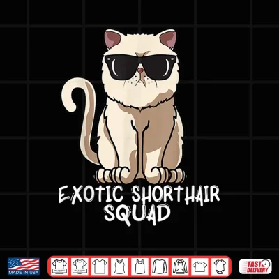 Design Exotic Short Hair Caddy Funny Exotic Short Hair Cat Mum Shirt