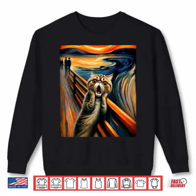 Sweatshirt Expressionist Artsy Artistic Exotic Shorthair Cat Shirt