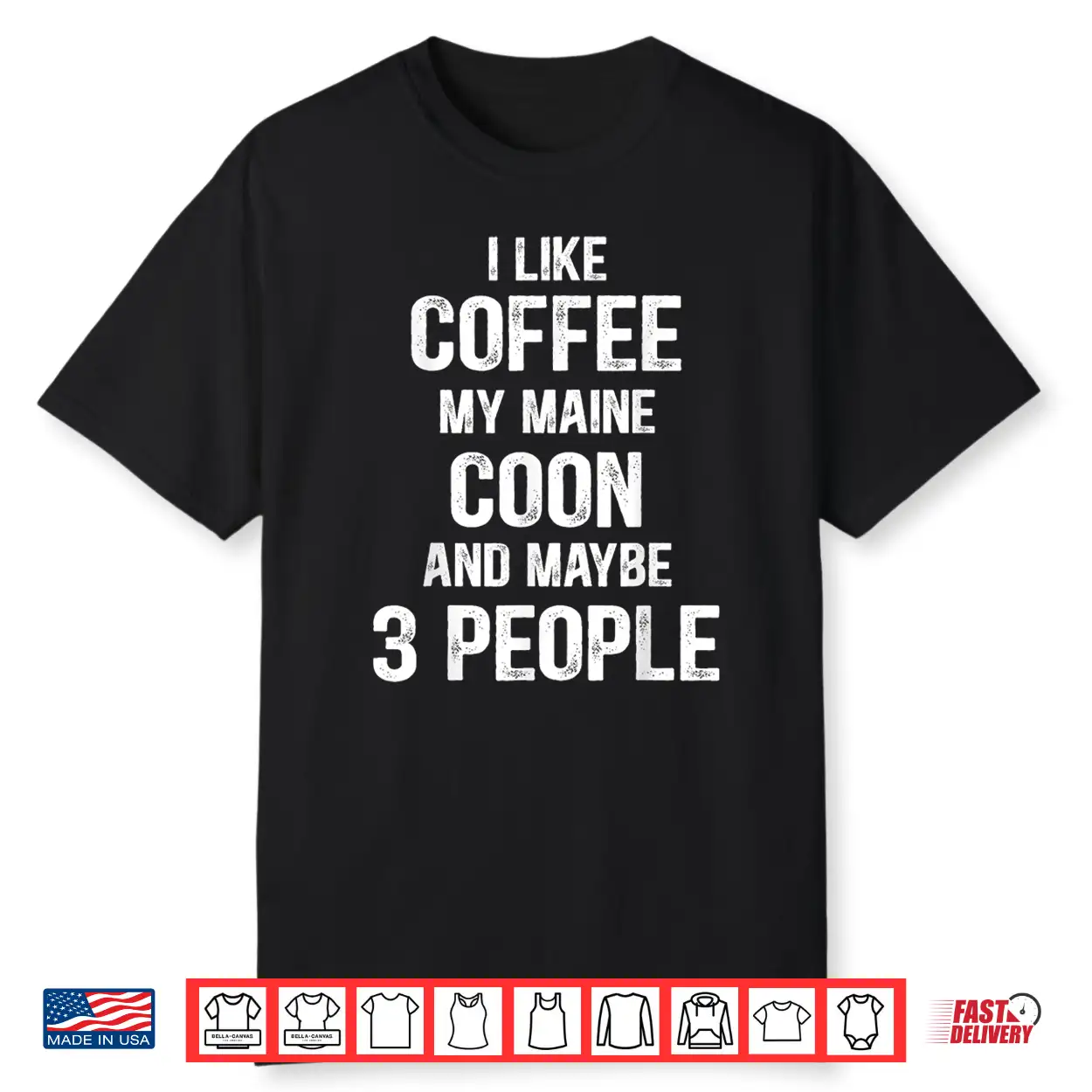Funny Women Cat Maine Coon Lover Coonie Coffee Shirt