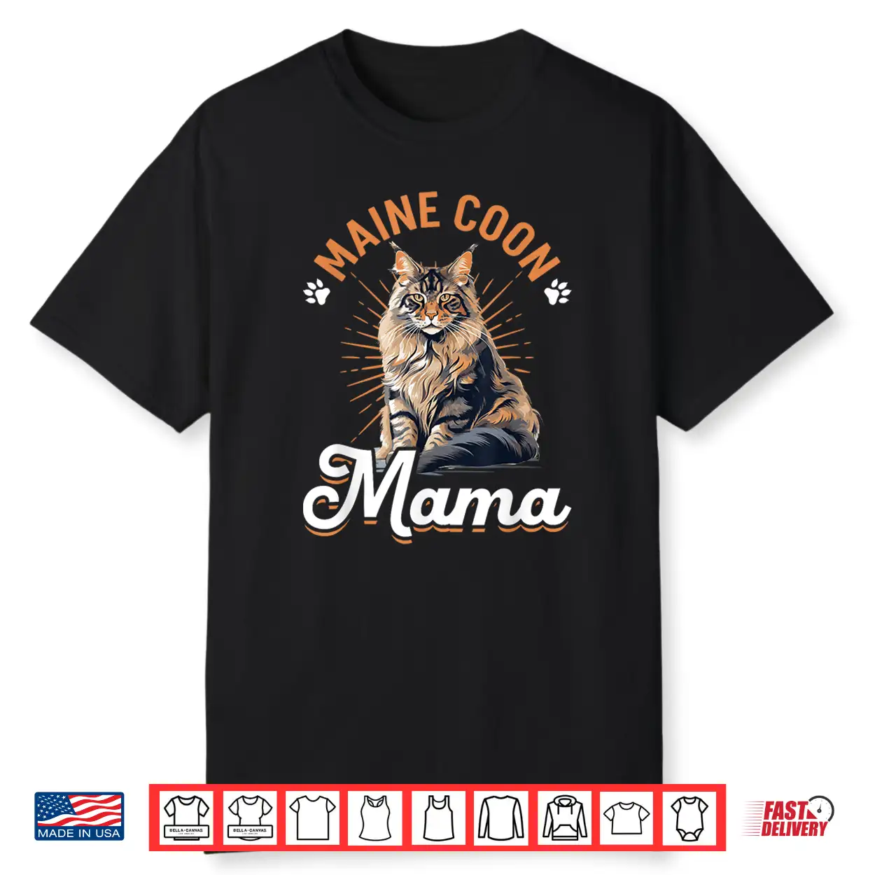 Maine Coon Cat Breed Pet Maine Coon Mama Shirt