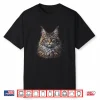 Maine Coon Cat Drawing Art Professional Minimalist Modern Graphic Shirt