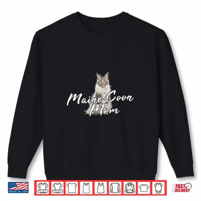 Sweatshirt Maine Coon Cat Cats Kitten Maine Coon Professional Graphic Shirt