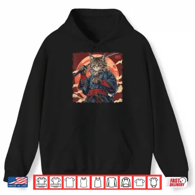 Maine Coon Cat Japanese Art Samurai Ukiyo E Shirt 1 Hoodie Maine Coon Cat Japanese Art Samurai Ukiyo e Shirt