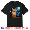 Surreal Starry Night Maine Coon Cat Shirt