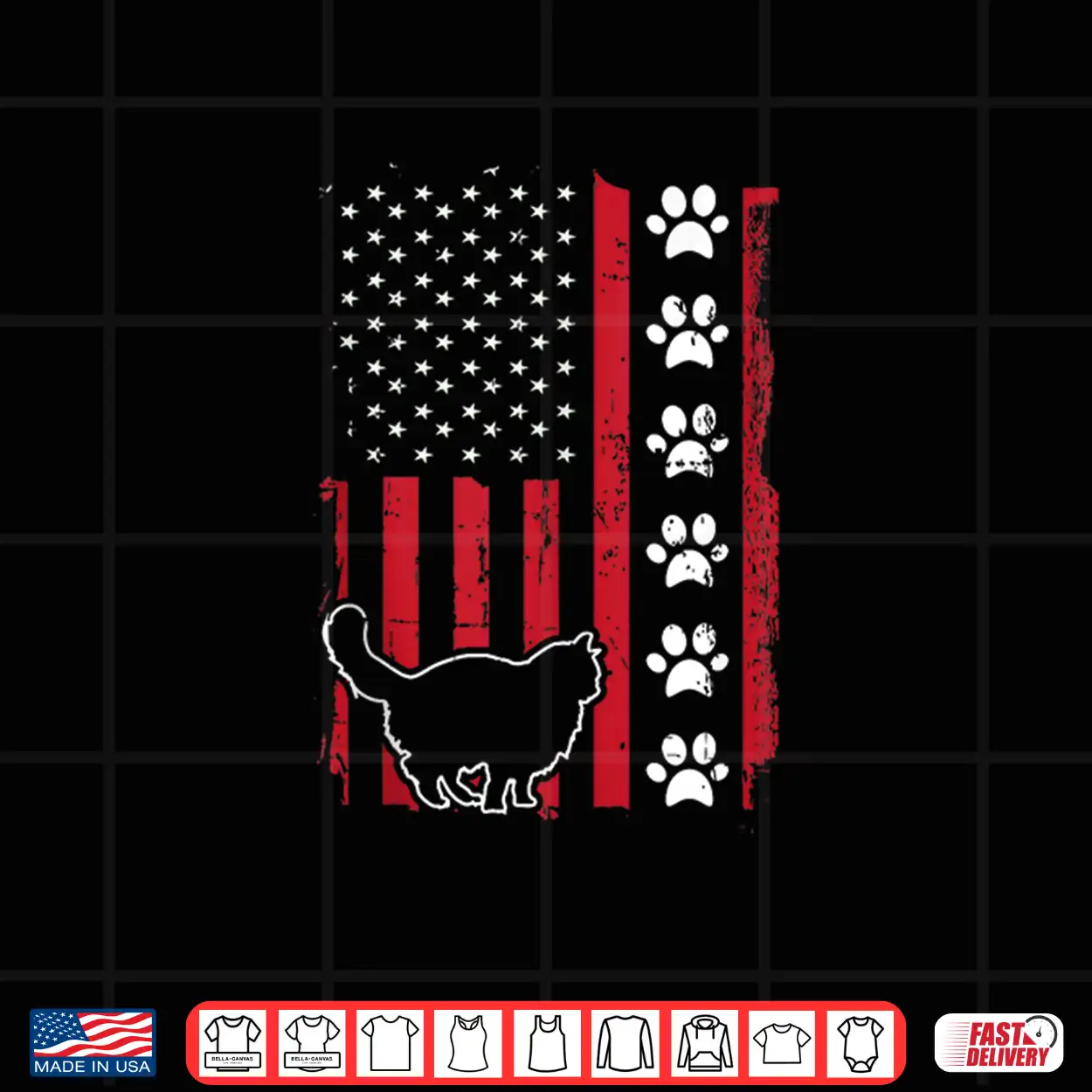 American Flag Maine Coon Cat Pet Owner Gift Cute Paw Print Shirt American Flag Maine Coon Cat Pet Owner Gift Cute Paw Print Shirt