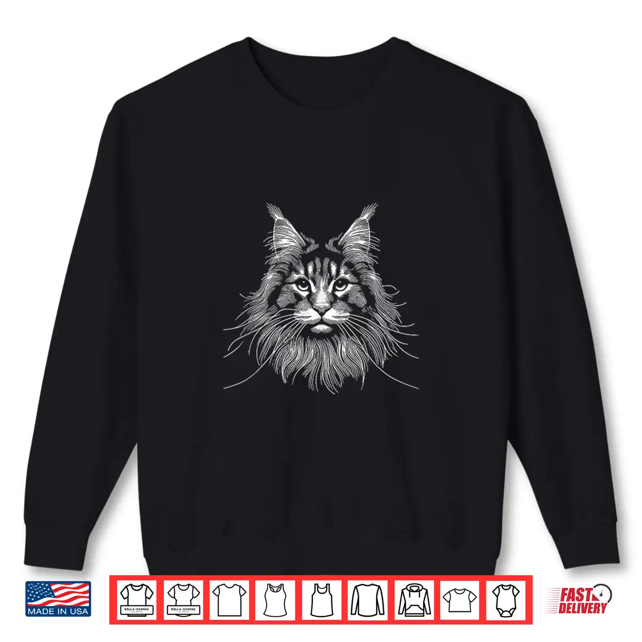 Cat Fingerprint Maine Coon Dad Mom Shirt Cat Fingerprint Maine Coon Dad Mom Shirt
