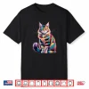 Geometric Maine Coon Cat Art Visionary Spirit Feline Totem Shirt