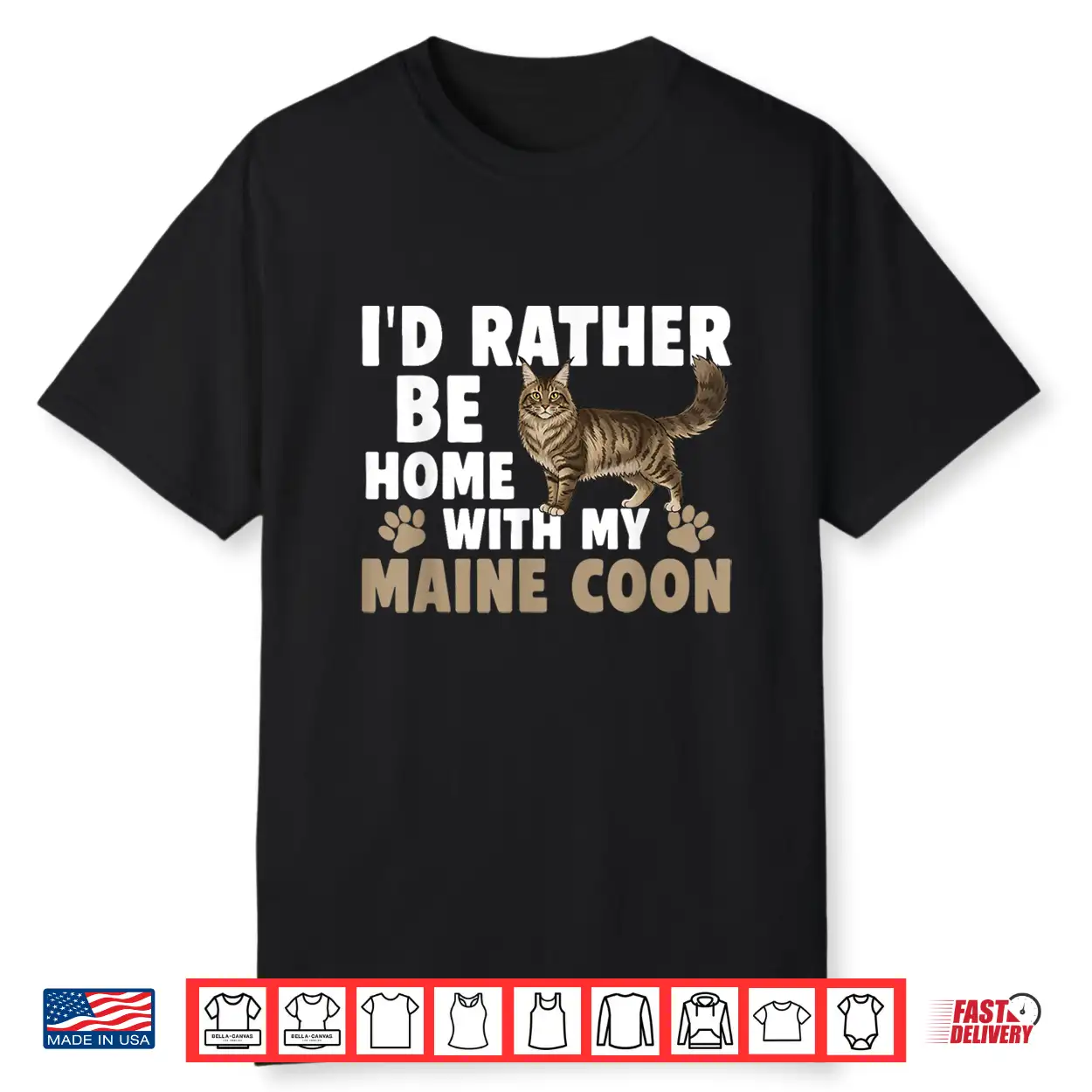 Home With My Maine Coon Cat Owner Maine Coon Lover Shirt