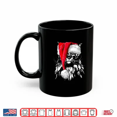 Mug Funny Maine Coon Santa Christmas cat mom gift present Shirt 1