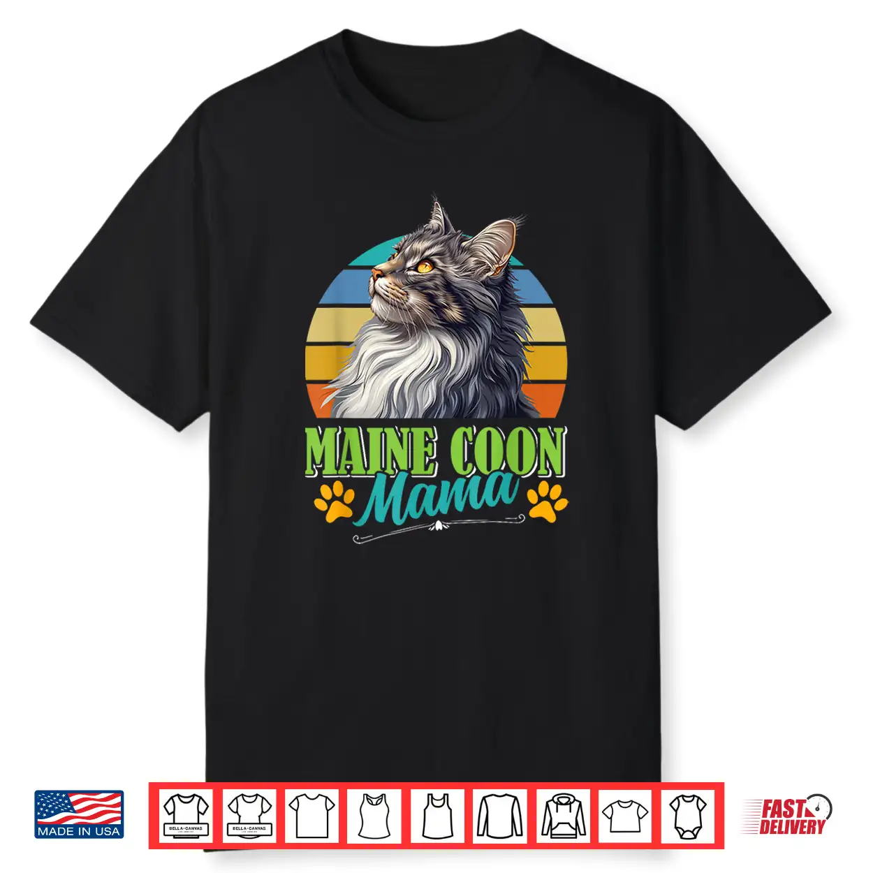 Maine Coon Mama Maine Coon Mummy Cat Mummy Vintage Shirt