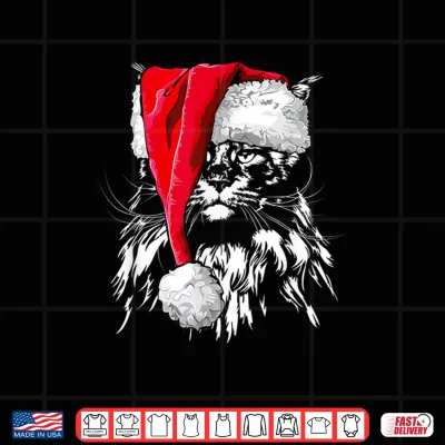 Design Funny Maine Coon Santa Christmas cat mom gift present Shirt 1