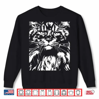 Sweatshirt Funny Proud Maine Coon big cat Shirt gift 1