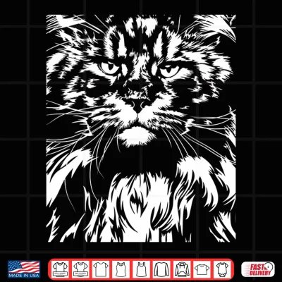 Design Funny Proud Maine Coon big cat Shirt gift 1
