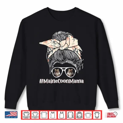 Sweatshirt MAINE COON MAMA Maine Coon Cat Owner Main Coon Shirt 1