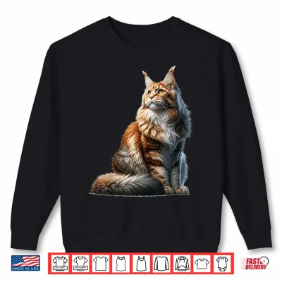 Sweatshirt Maine Coon Design Maine Coon Cat Shirt 1