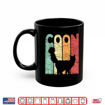 Mug Maine Coon Cat Vintage Cat Lover Retro Shirt 1
