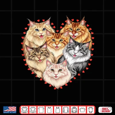 Design Maine Coon Heart Shirt 1