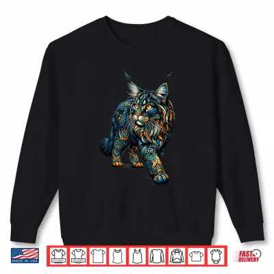 Sweatshirt Mandala Maine Coon Cat Maine Coons Shirt 1