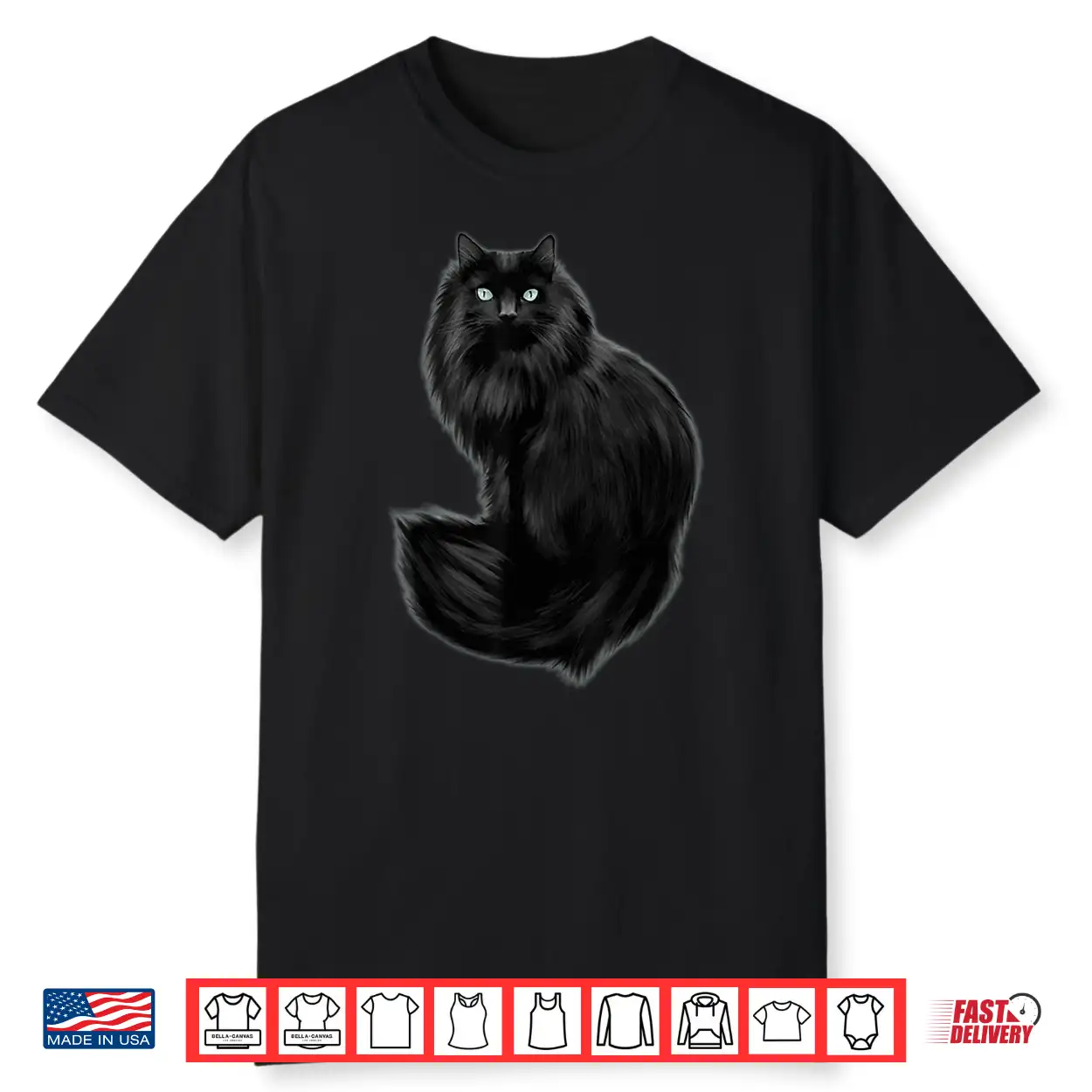 Beautiful Maine Coon Cat With Pretty Eyes Long Hair Cat Shirt