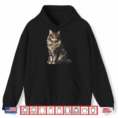 Hoodie American Forest Cat Maine Coon Cat Shirt