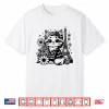 French Paris Eiffel Tower Kawaii Mainecoon Cat Flowers Shirt