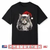 Maine Coon Cat Breed Pet With A Christmas Hat Shirt