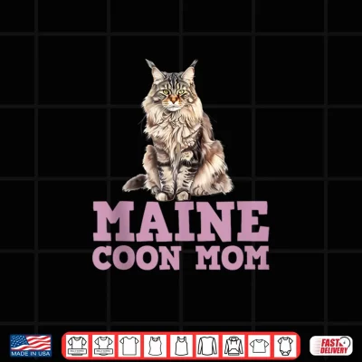 Design MAINE COON MAMA MAINE COON CAT MOM MAINE COON Mommy Shirt