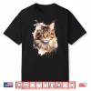 Maine Coon Cat Lovers Design Pop Art Maine Coon Cat Shirt