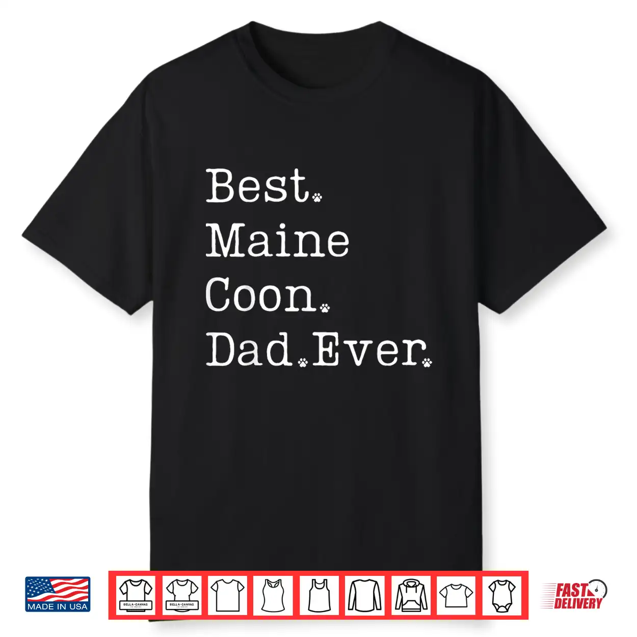Maine Coon Dad Best Maine Coon Dad Ever Maine Coon Cat Dad Shirt