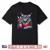 Peace Sign Tie Dye Maine Coon Cat Men Women Kids Shirt