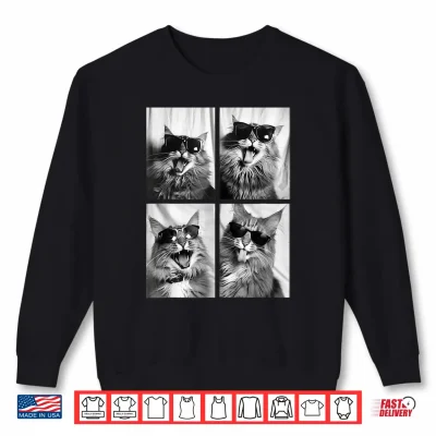 Sweatshirt Funny Maine Coon Cat Lover Cute Kitten Sunglasses Pet Feline Shirt