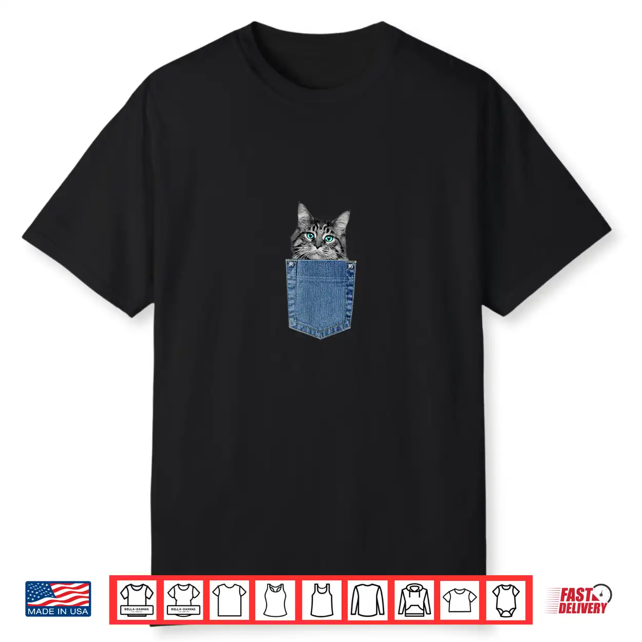 Maine Coon Cat Shirts In Pocket Cute Main Coon Mama T Shirt Shirt