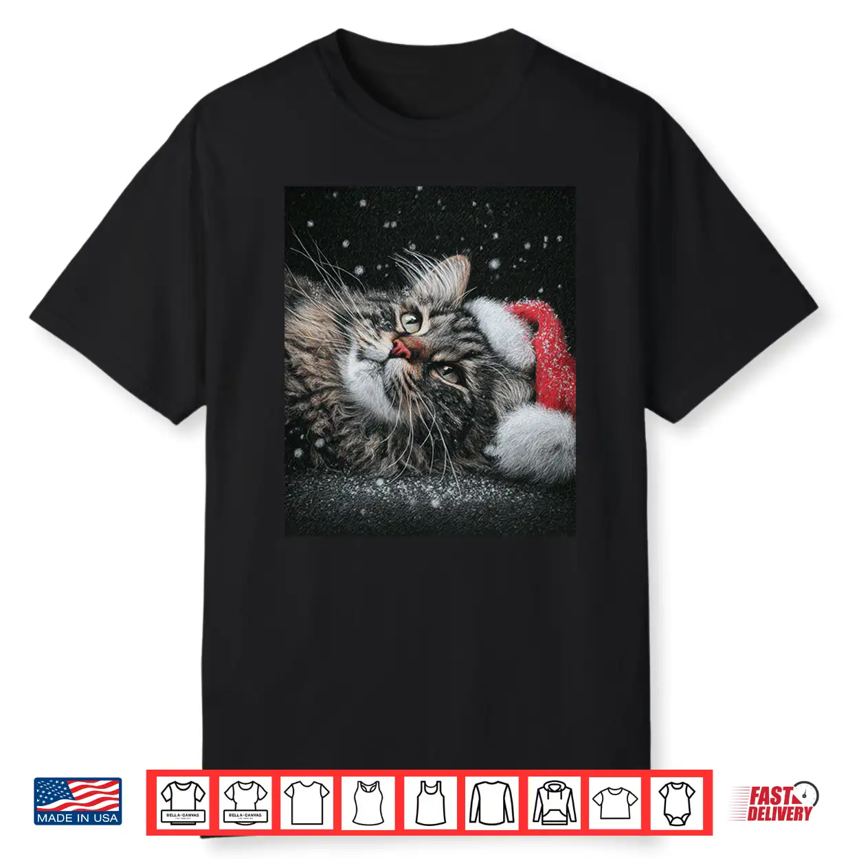 Merry Christmas Maine Coon Cat Shirt