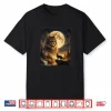 Mystical Maine Coon Cat Spirit Howling At The Moon Nature Shirt