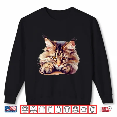 Sweatshirt Maine Coon Cats Kitten Maine Coon Cat Shirt