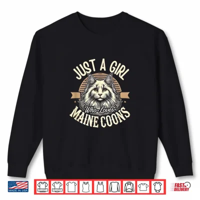 Sweatshirt Maine Coon Girls Maine Coon Cat Maine Coons Lover Shirt