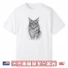 Majestic Maine Coon Cat Portrait Golden Eyes Shirt