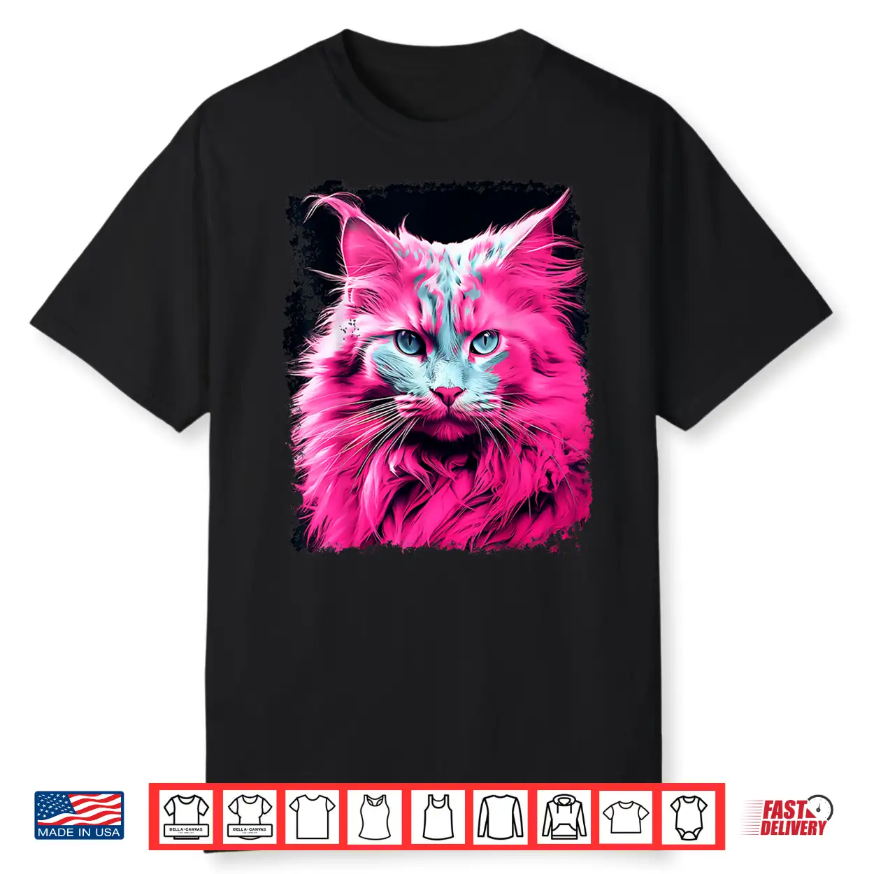 Pink Maine Coon Cat Shirt