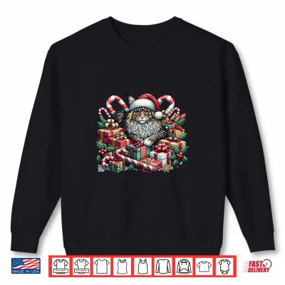 Sweatshirt Christmas Maine Coon American Longhair Shirt