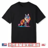 Cute Colorful Geometric Maine Coon Cat Shirt