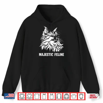 Hoodie Maine Coon MAJESTIC FELINE Maine Coon Lovers Shirt