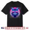 Maine Coon Sunglasses Cat Vaporwave Aesthetic Retro Shirt