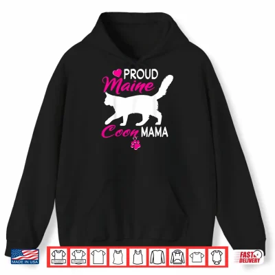 Hoodie Proud Maine Coon Mama Shirt