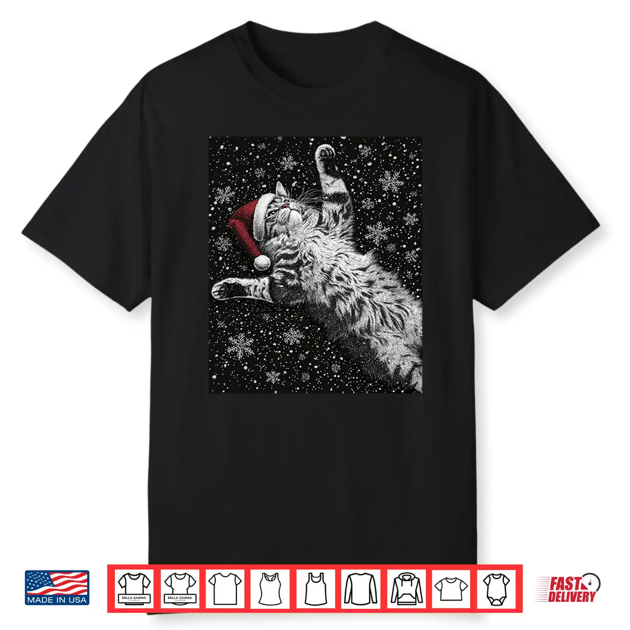 Vintage Christmas Maine Coon Cat Shirt