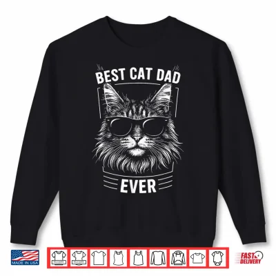 Sweatshirt Best Maine Coon Cat Dad Ever Shirt