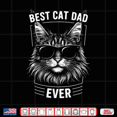 Design Best Maine Coon Cat Dad Ever Shirt