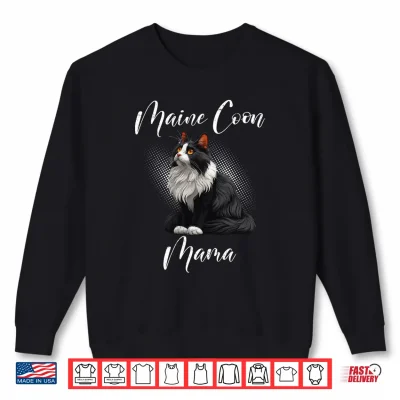 Sweatshirt MAINE COON MOM Maine Coon Mommy Cat Mother Maine Coon Shirt
