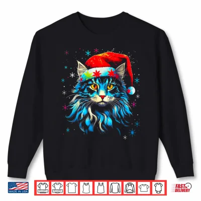 Sweatshirt Maine Coon Cat Christmas Shirt
