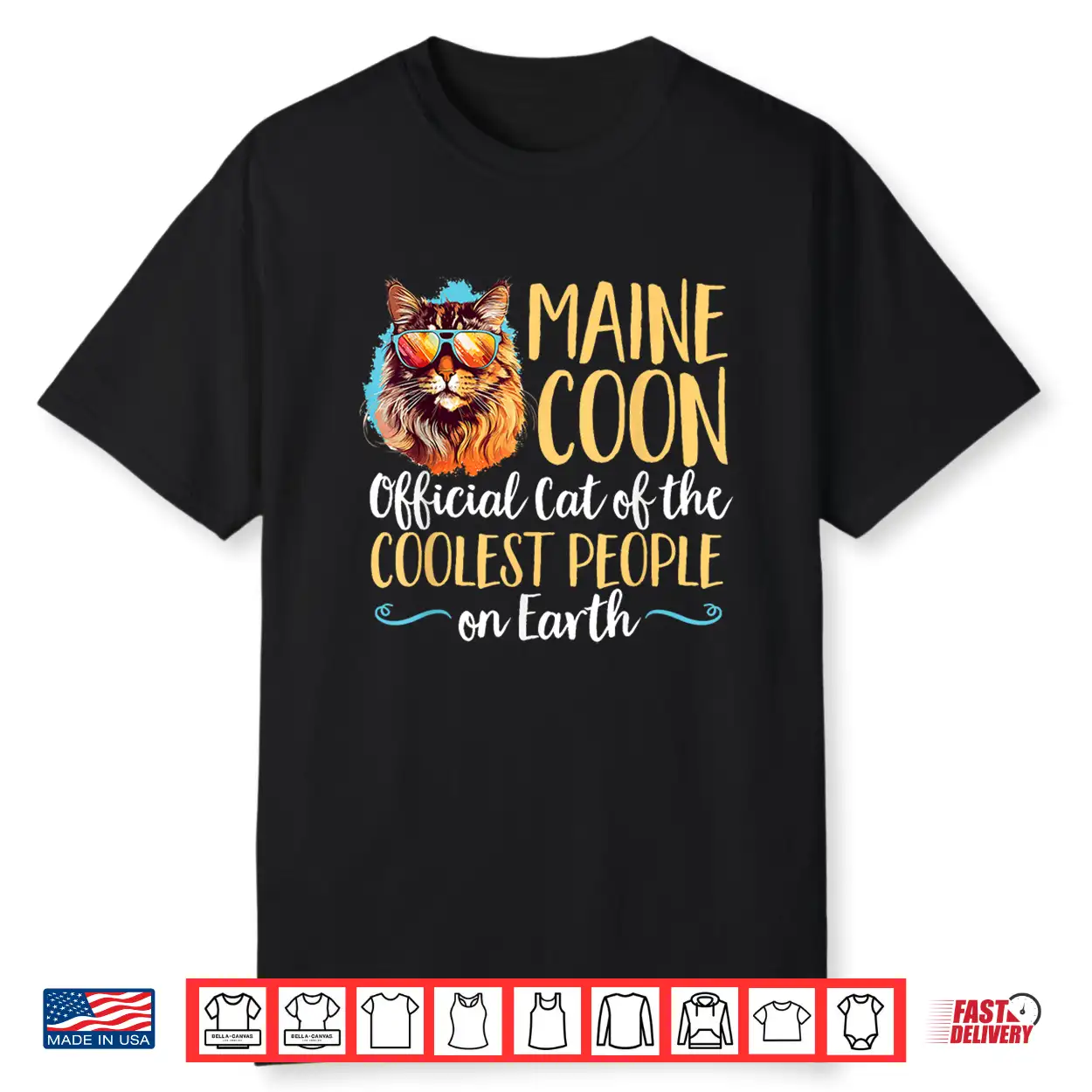 Maine Coon Cat Breed Pet Cat Of The Coolest People On Earth Shirt