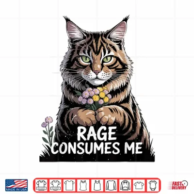 Rage Comsumes Me Maine Coon Cat Mom Funny Girl Women Kitten Shirt 4 Design Rage Comsumes Me Maine Coon Cat Mom Funny Girl Women Kitten Shirt